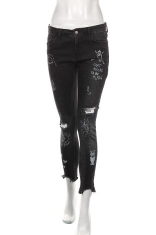 Damskie jeansy Zara, Rozmiar M, Kolor Czarny, 98% bawełna, 2% elastyna, Cena 114,00 zł