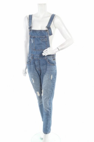Salopetă jeans de femei Flat Top, Mărime S, Culoare Albastru, Bumbac, Preț 106,11 Lei