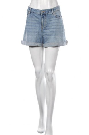 Дамски къс панталон Violeta by Mango, Размер XL, Цвят Син, 99% памук, 1% еластан, Цена 39,00 лв.