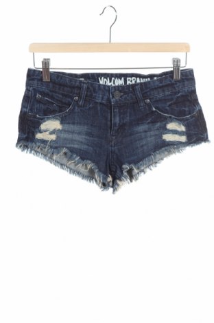 Γυναικείο κοντό παντελόνι Volcom, Μέγεθος S, Χρώμα Μπλέ, Βαμβάκι, Τιμή 29,69 €
