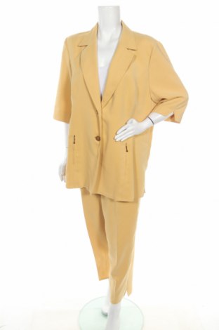 Дамски костюм Hermann Lange, Размер XL, Цвят Жълт, Полиестер, Цена 55,00 лв.
