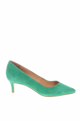 Дамски обувки Minelli, Размер 37, Цвят Зелен, Естествен велур, Цена 134,50 лв.