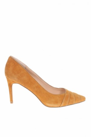 Дамски обувки Minelli, Размер 38, Цвят Жълт, Естествен велур, Цена 124,50 лв.