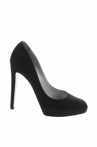 Дамски обувки Sergio Rossi, Размер 38, Цвят Черен, Естествен велур, Цена 216,00 лв.