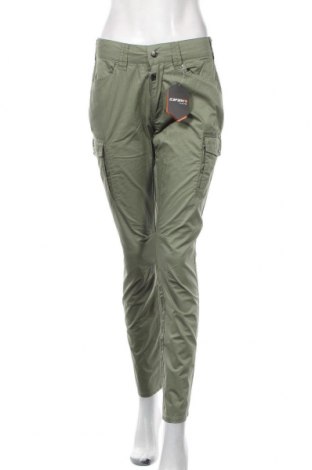 Дамски панталон Icepeak, Размер XS, Цвят Зелен, Памук, Цена 36,12 лв.