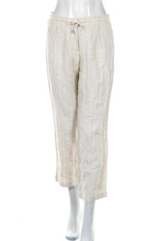 Дамски панталон Mango, Размер S, Цвят Бежов, 100% лен, Цена 79,00 лв.