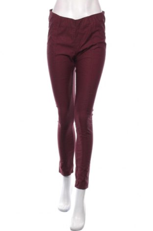 Дамски панталон Takko Fashion, Размер M, Цвят Червен, 65% памук, 32% полиестер, 3% еластан, Цена 36,75 лв.
