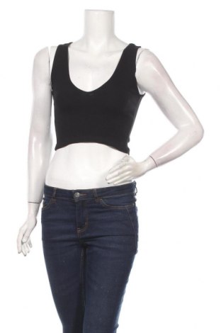 Γυναικείο αμάνικο μπλουζάκι Pull&Bear, Μέγεθος S, Χρώμα Μαύρο, 95% βαμβάκι, 5% ελαστάνη, Τιμή 8,97 €