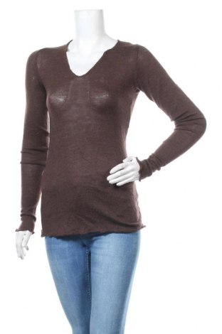 Дамски пуловер, Размер S, Цвят Кафяв, Вълна, Цена 29,40 лв.