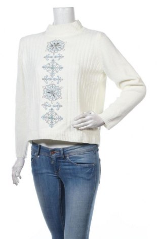 Дамски пуловер Alfred Dunner, Размер S, Цвят Екрю, Акрил, Цена 33,60 лв.