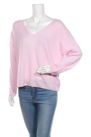 Дамски пуловер Caroll, Размер L, Цвят Розов, 100% кашмир, Цена 140,22 лв.
