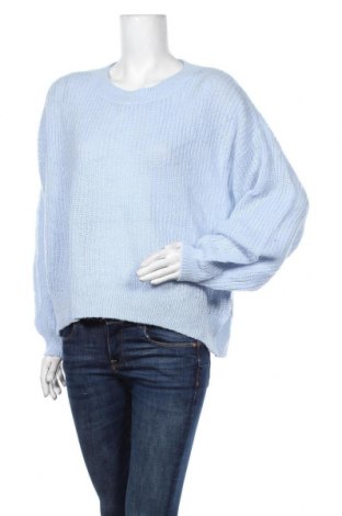 Дамски пуловер H&M L.O.G.G., Размер M, Цвят Син, 55% акрил, 30% полиамид, 15% мохер, Цена 33,60 лв.