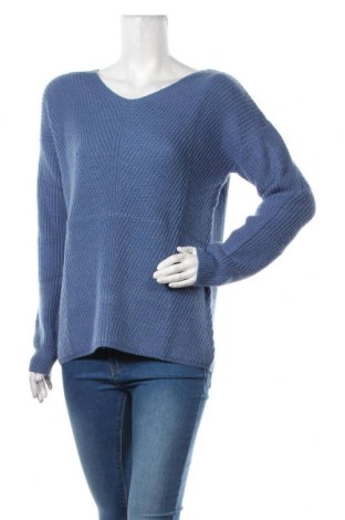 Дамски пуловер Up 2 Fashion, Размер M, Цвят Син, Акрил, Цена 33,60 лв.
