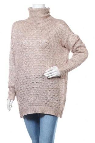 Дамски пуловер Vero Moda, Размер M, Цвят Бежов, 46% полиакрил, 44% полиестер, 10% вълна, Цена 24,99 лв.