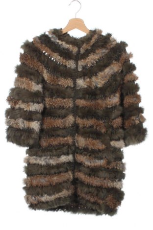 Дамско кожено палто Manoush, Размер XS, Цвят Кафяв, Естествен косъм, Цена 528,47 лв.