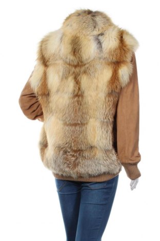 Дамско кожено яке BelAir, Размер S, Цвят Кафяв, Естествен велур, естествен косъм, Цена 1 577,02 лв.