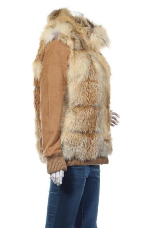 Дамско кожено яке BelAir, Размер S, Цвят Кафяв, Естествен велур, естествен косъм, Цена 1 577,02 лв.
