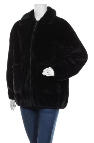 Γυναικείο παλτό Pull&Bear, Μέγεθος M, Χρώμα Μαύρο, Πολυεστέρας, Τιμή 41,54 €