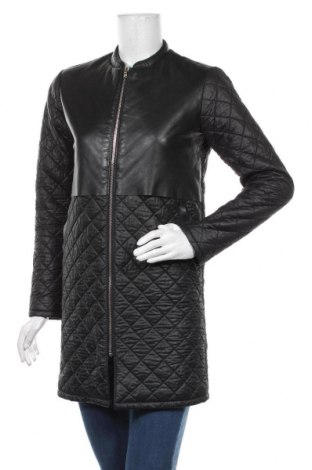 Dámska bunda  Renata Corsi, Veľkosť S, Farba Čierna, Polyester, viskóza, pravá koža , Cena  91,85 €