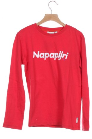 Детска блуза Napapijri, Размер 8-9y/ 134-140 см, Цвят Червен, Памук, Цена 29,70 лв.