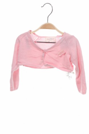 Детска жилетка Zara Knitwear, Размер 9-12m/ 74-80 см, Цвят Розов, 50% памук, 50% модал, Цена 20,80 лв.