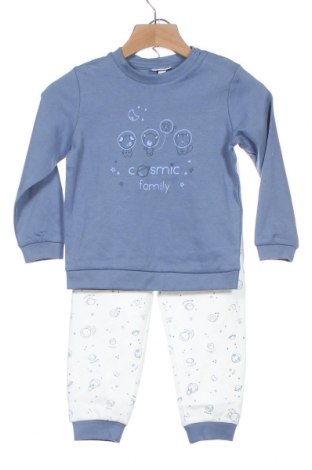 Детска пижама Oviesse, Размер 12-18m/ 80-86 см, Цвят Син, Памук, Цена 23,10 лв.