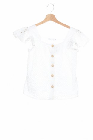 Детска риза Zara Kids, Размер 11-12y/ 152-158 см, Цвят Бял, Памук, Цена 28,00 лв.