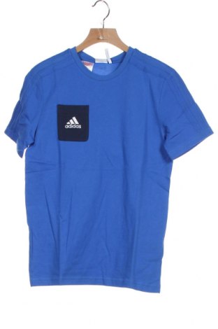 Παιδικό μπλουζάκι Adidas, Μέγεθος 11-12y/ 152-158 εκ., Χρώμα Μπλέ, 70% βαμβάκι, 30% πολυεστέρας, Τιμή 14,07 €