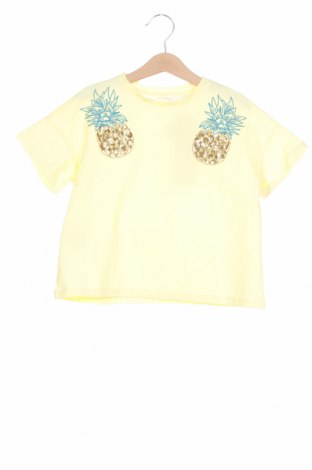 Детска тениска Mango, Размер 4-5y/ 110-116 см, Цвят Жълт, Памук, Цена 20,44 лв.