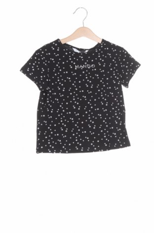 Детска тениска Mango, Размер 5-6y/ 116-122 см, Цвят Черен, Памук, Цена 20,44 лв.