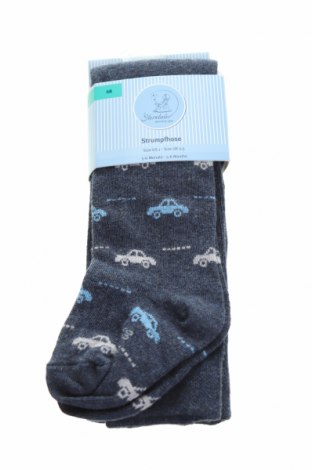 Детски чорапогащи Sterntaler, Размер 3-6m/ 62-68 см, Цвят Син, 85% памук, 12% полиестер, 3% еластан, Цена 16,50 лв.