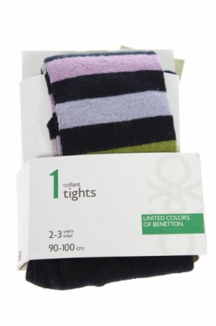 Детски чорапогащи United Colors Of Benetton, Размер 2-3y/ 98-104 см, Цвят Многоцветен, 65% памук, 33% полиамид, 2% еластан, Цена 15,75 лв.