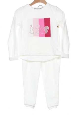 Детски комплект Okaidi, Размер 3-4y/ 104-110 см, Цвят Бял, 80% памук, 20% полиестер, Цена 33,80 лв.