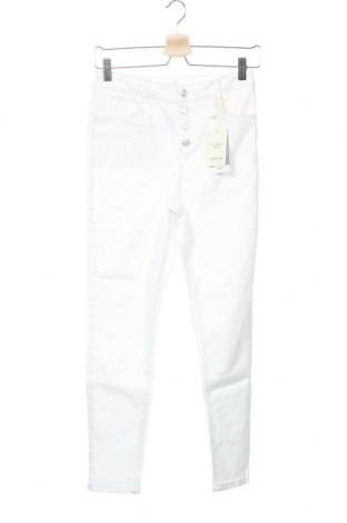 Детски панталон Mango, Размер 13-14y/ 164-168 см, Цвят Бял, 98% памук, 2% еластан, Цена 31,32 лв.