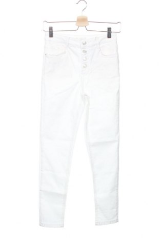 Детски панталон Mango, Размер 12-13y/ 158-164 см, Цвят Бял, 98% памук, 2% еластан, Цена 25,52 лв.