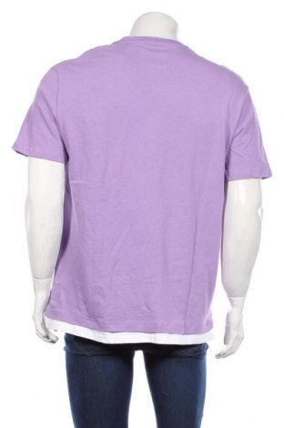 Мъжка тениска Pull&Bear, Размер L, Цвят Лилав, Памук, Цена 21,75 лв.
