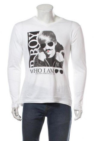 Herren Shirt Who I Am, Größe XL, Farbe Weiß, Baumwolle, Preis 17,32 €