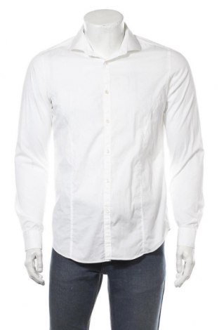 Мъжка риза Cinque, Размер M, Цвят Бял, 97% памук, 3% еластан, Цена 62,55 лв.