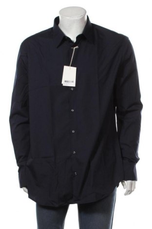 Ανδρικό πουκάμισο Rodier, Μέγεθος XXL, Χρώμα Μπλέ, 65% πολυεστέρας, 35% βαμβάκι, Τιμή 65,33 €