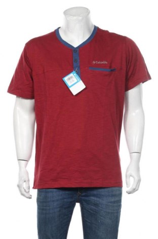 Мъжка тениска Columbia, Размер XL, Цвят Червен, Памук, Цена 51,75 лв.