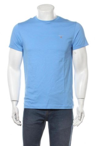 Ανδρικό t-shirt Gant, Μέγεθος S, Χρώμα Μπλέ, Βαμβάκι, Τιμή 27,53 €