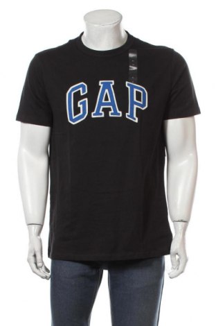 Мъжка тениска Gap, Размер XL, Цвят Черен, Памук, Цена 31,50 лв.