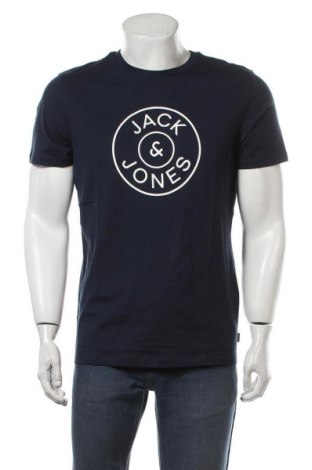 Herren T-Shirt Jack & Jones, Größe L, Farbe Blau, Baumwolle, Preis 21,47 €