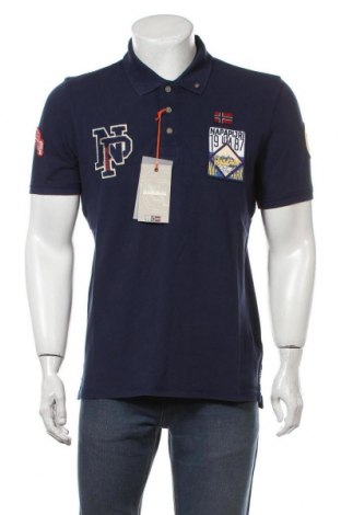 Ανδρικό t-shirt Napapijri, Μέγεθος L, Χρώμα Μπλέ, Βαμβάκι, Τιμή 34,41 €