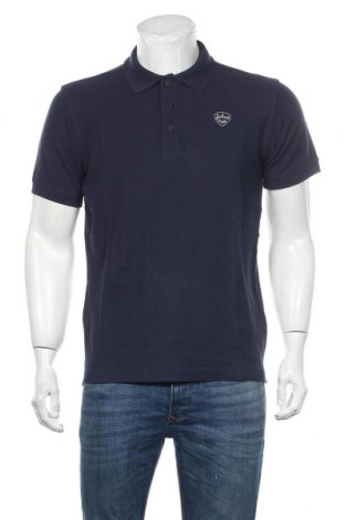 Мъжка тениска Schott, Размер M, Цвят Син, Памук, Цена 59,25 лв.