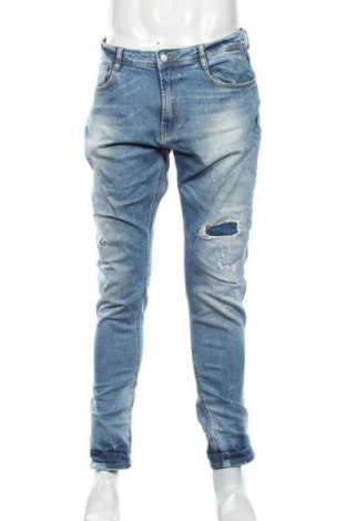 Męskie jeansy Zara, Rozmiar L, Kolor Niebieski, 98% bawełna, 2% elastyna, Cena 132,00 zł
