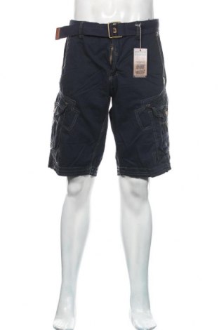 Pantaloni scurți de bărbați Geographical Norway, Mărime L, Culoare Albastru, Bumbac, Preț 158,88 Lei