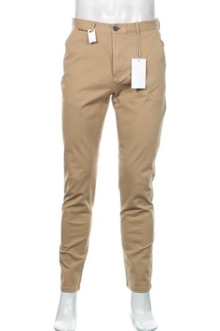 Męskie spodnie Springfield, Rozmiar M, Kolor Beżowy, 98% bawełna, 2% elastyna, Cena 112,13 zł