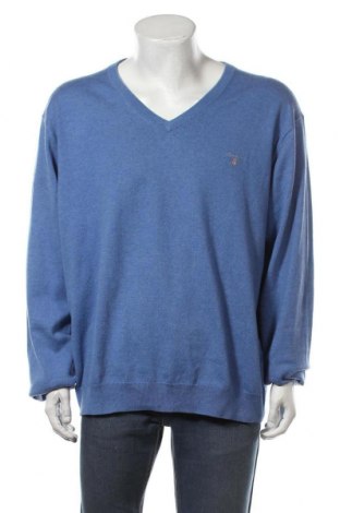 Herrenpullover Gant, Größe 5XL, Farbe Blau, 70% Baumwolle, 30% Wolle, Preis 90,31 €