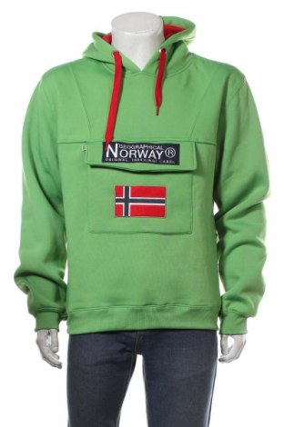 Hanorac de bărbați Geographical Norway, Mărime XL, Culoare Verde, 100% poliester, Preț 254,60 Lei